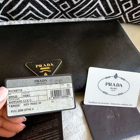 Prada Saffiano Black Clutch (used) - Picture 15 of 15